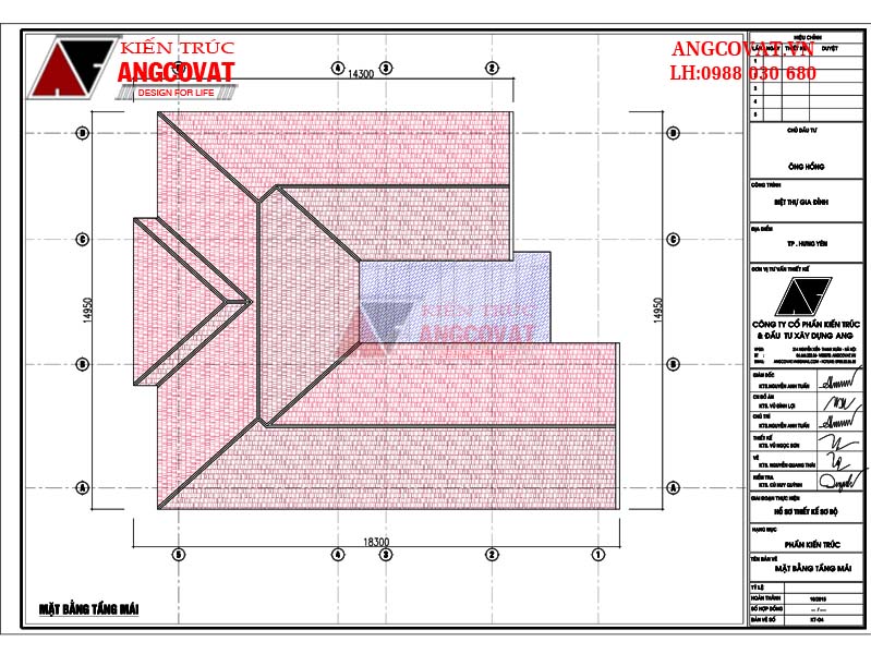Mẫu nhà chữ u 1 tầng mái thái