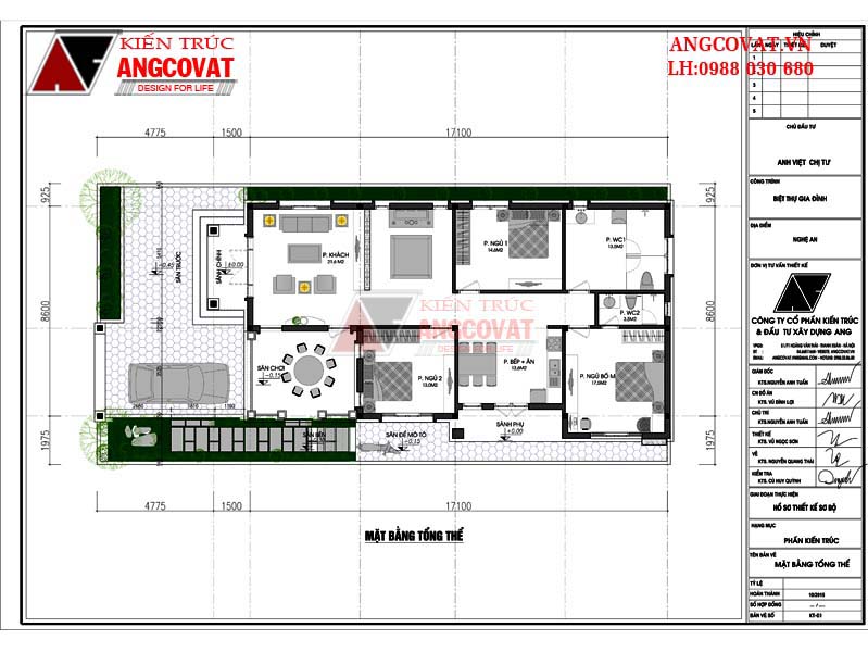 Nhà vườn cấp 4 mái thái hiện đại 160m2 5