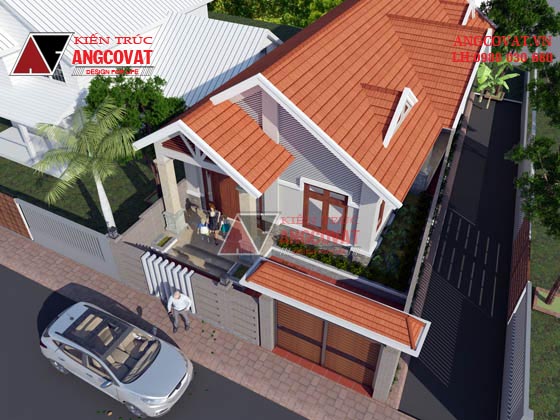 Thiết kế nhà cấp 4 3 phòng ngủ diện tích 120m2 mái ngói 1