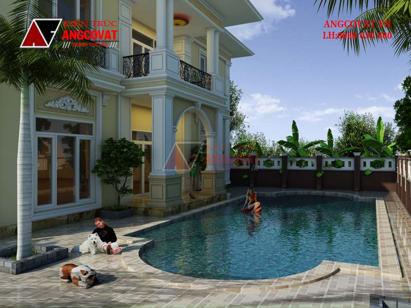 Phối cảnh 3 mẫu thiết kế nhà biệt thự 300m2 theo phong cách châu âu