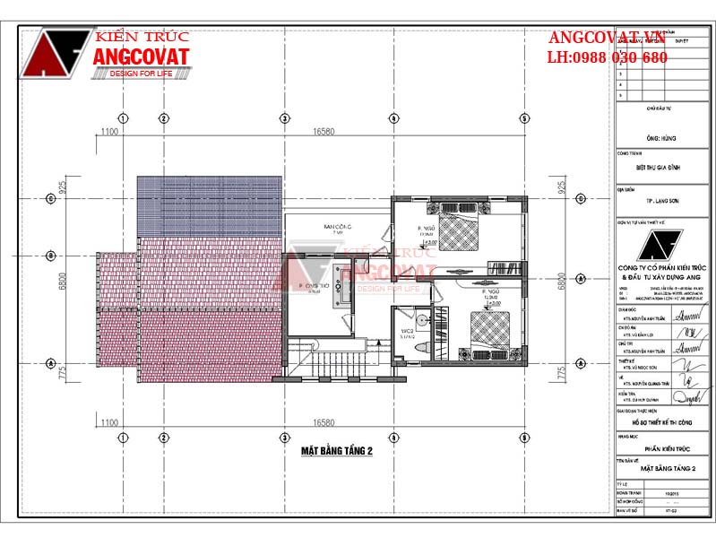 Thiết kế nhà 1 tầng có gác lửng 100m2 mặt tiền 7m 111