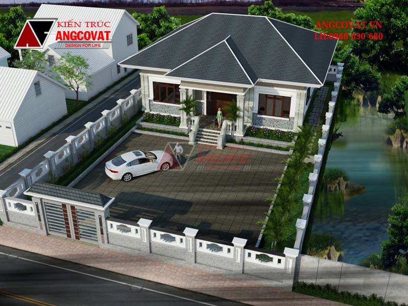 Mẫu nhà cấp 4 sang trọng 3 phòng ngủ 140m2 2