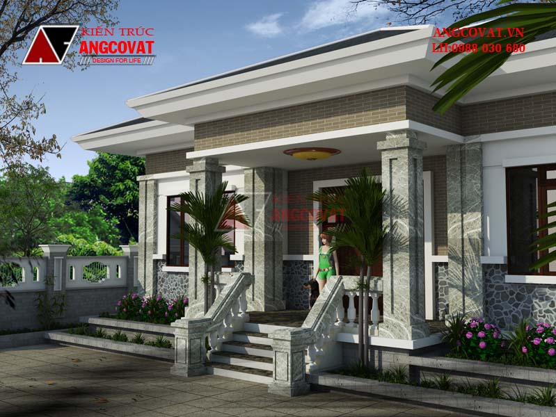 Mẫu nhà cấp 4 sang trọng 3 phòng ngủ 140m2 2