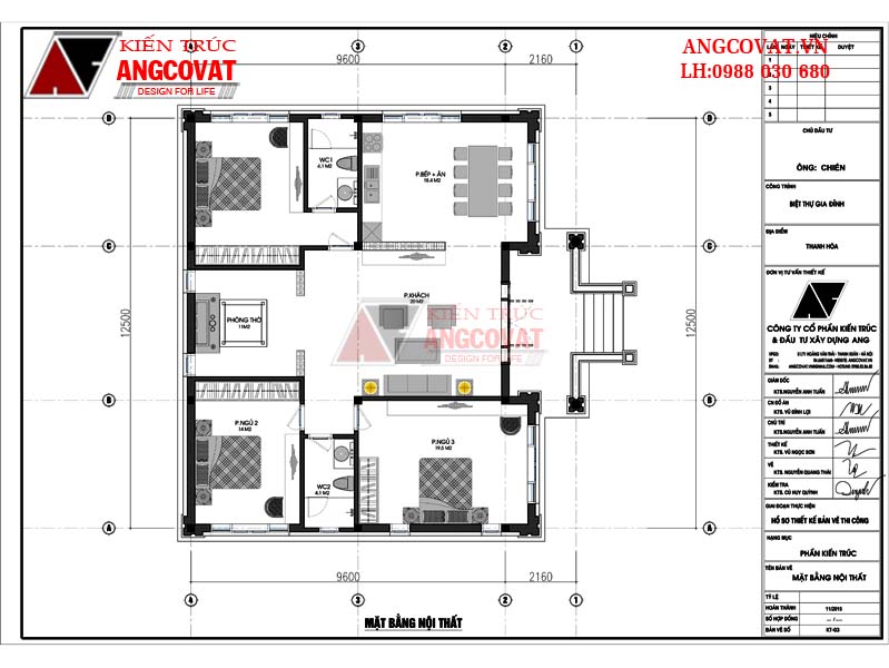 Mẫu nhà cấp 4 sang trọng 3 phòng ngủ 140m2 5