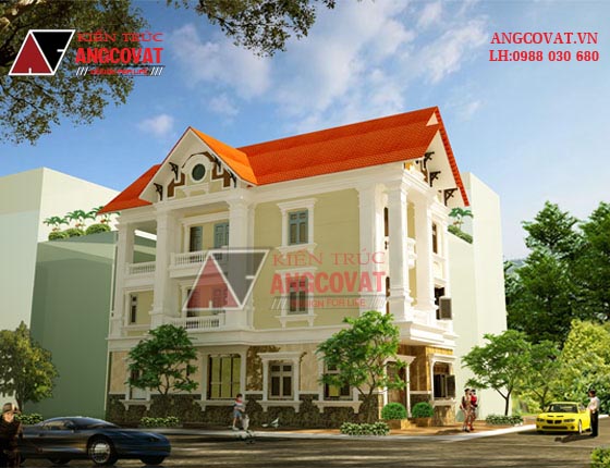 Mẫu nhà ống 3 tầng kiểu Pháp đẹp