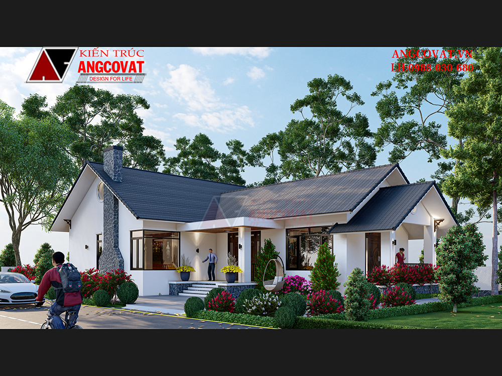 giá thiết kế nhà vườn 1 tầng