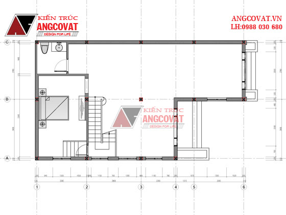 Bản vẽ thiết kế chi tiết nhà 3 tầng 5