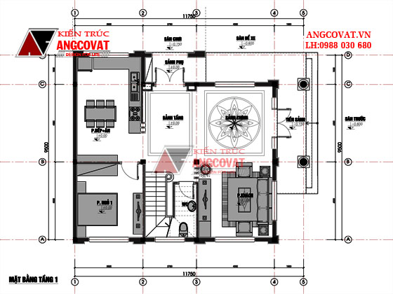 Biệt thự 2 tầng 3 phòng ngủ mái ngói 2