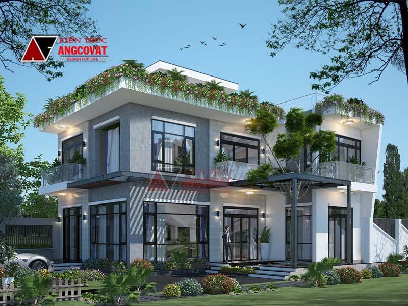 Tư vấn thiết kế mẫu nhà kính đẹp hướng Nam ở Ninh Bình diện tích 120m2