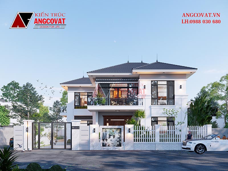 Biệt thự nhà vườn mái Nhật mặt tiền rộng 14m 4 phòng ngủ 100m2 từ 1 đến 1.5 tỷ đồng.