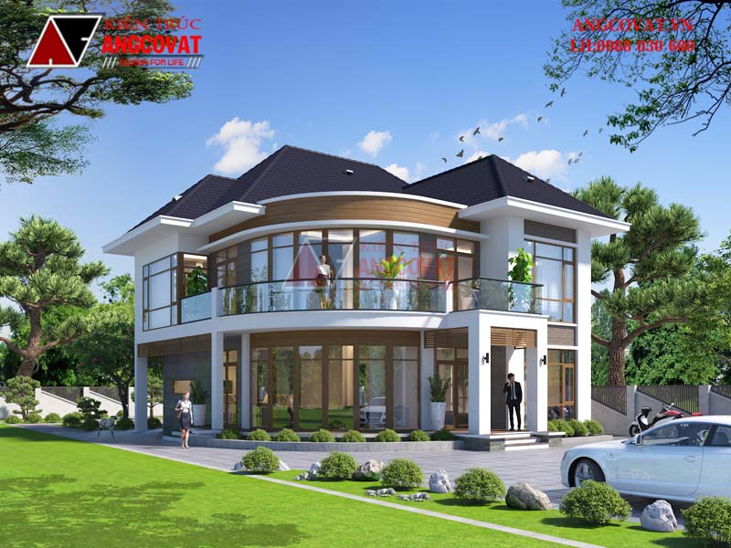 Giới thiệu mẫu thiết kế nhà kính hiện đại diện tích 180m2 mái thái gần gũi với thiên nhiên tại Lâm Đồng