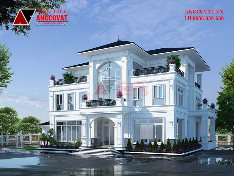 Dừng chân ngắm ngay mẫu biệt thự 3 tầng 500m2 siêu khủng đẹp không tì vết