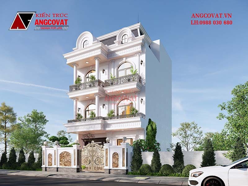 Biệt thự 3 tầng 6 phòng ngủ tân cổ điển sang trọng