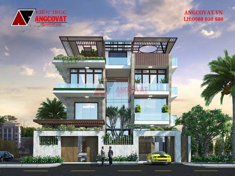 Siêu phẩm biệt thự 3 tầng 1 tum có tầng hầm 200m2 hiện đại bậc nhất