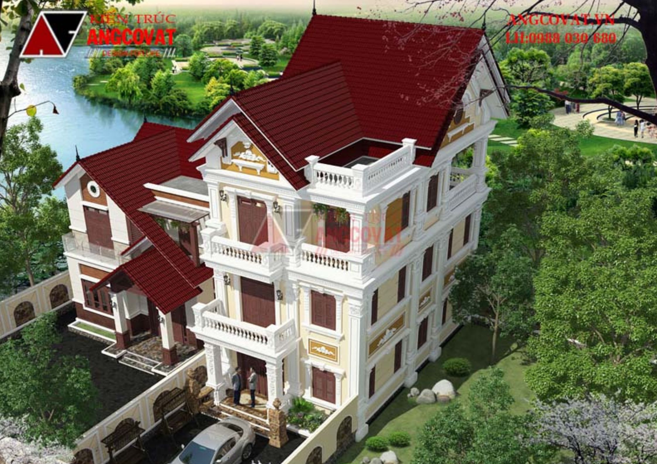 Vẻ đẹp không thể rời mắt từ mẫu biệt thự 3 tầng cổ điển 100m2