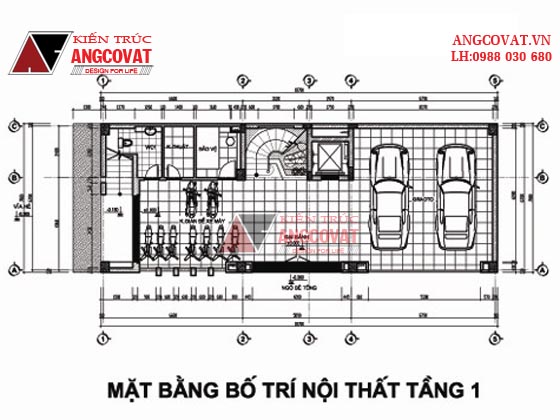 mặt bằng thiết kế khách sạn mini đẹp