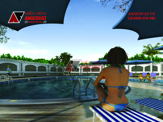 Mẫu thiết kế bể bơi gia đình 4