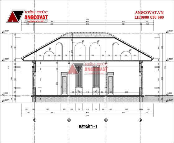 Mẫu thiết kế nhà cấp 4 mái thái hiện đại 120m2 600 triệu đồng - mc11