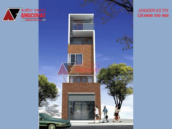 Phối cảnh nhà phố 3.5x12m