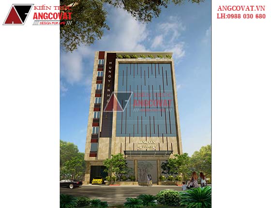 Phối cảnh 3 thiết kế khách sạn 2 sao phong cách hiện đại