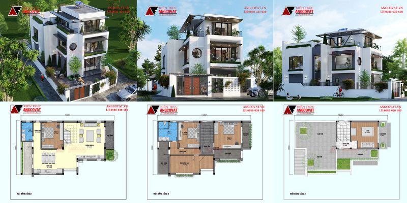 Bảng so sánh 3 loại gói xây dựng