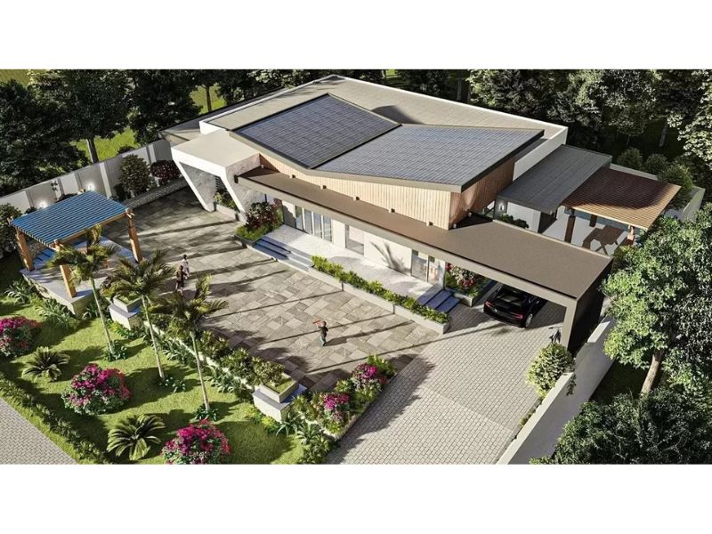 Kiến trúc biệt thự trên mảnh đất 500m2 tại Ninh Bình