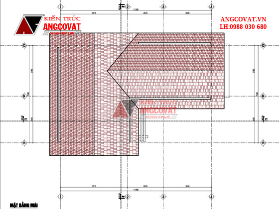 Thiết kế nhà 2 tầng hình chữ L 60m2 đến 70m2 mặt tiền 7m - 5