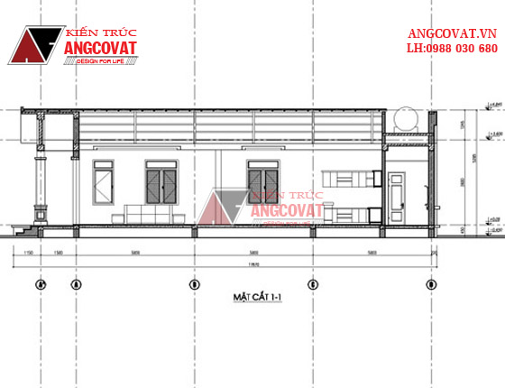 Thiết kế nhà cấp 4 3 phòng ngủ diện tích 120m2 mái ngói 7