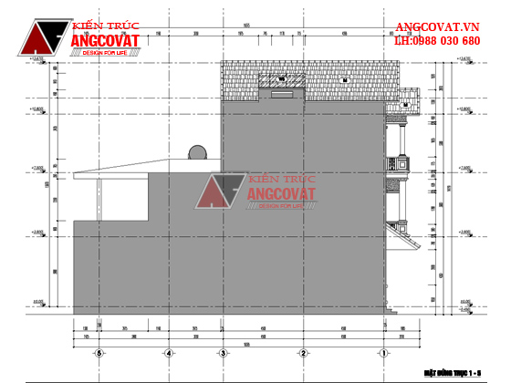 Thiết kế nhà mặt tiền 5.5m 3 tầng phong cách tân cổ điển 7