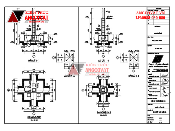 Tư vấn thiết kế móng nhà ở dân dụng cấp 4, 1,2,3 tầng 3