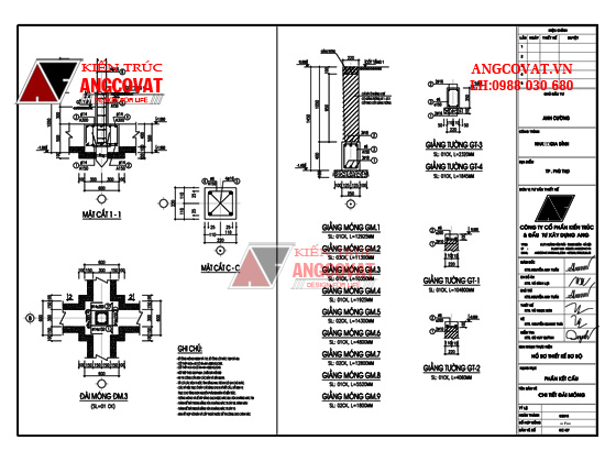 Tư vấn thiết kế móng nhà ở dân dụng cấp 4, 1,2,3 tầng 4