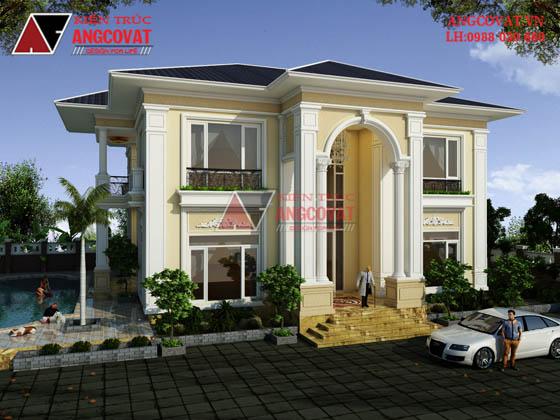 Các mẫu nhà 2 tầng tân cổ điển được nhiều người yêu thích nhất 4