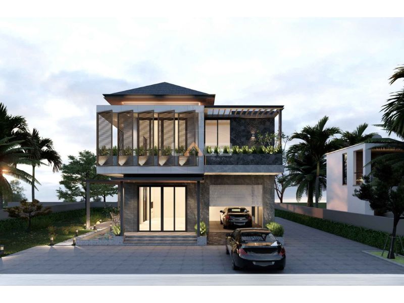 Kiến trúc biệt thự vườn 2 tầng rộng 200m2