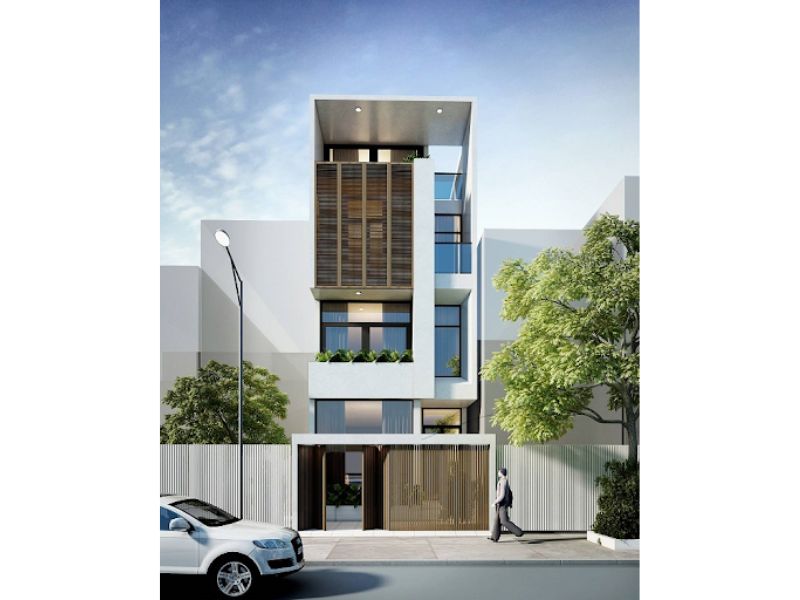 Nhà phố 4 tầng hiện đại sang trọng