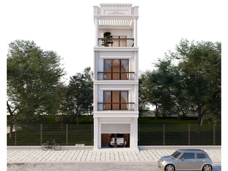 Nhà phố 4 tầng tân cổ sang trọng ở Ninh Bình