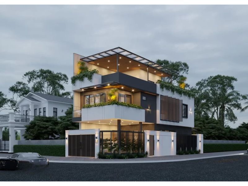 Biệt thự ven biển 2 tầng 1 tum có 4 phòng ngủ