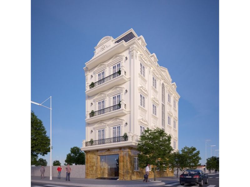 Phong cách nhà nghỉ 5 tầng tân cổ điển