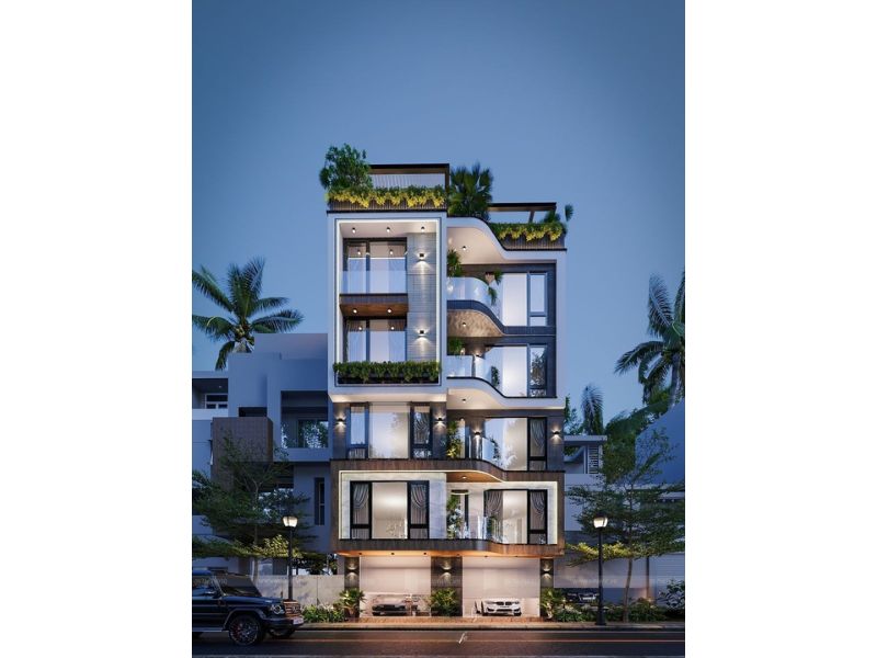 Nhà nghỉ 5 tầng đẹp ở Đà Nẵng