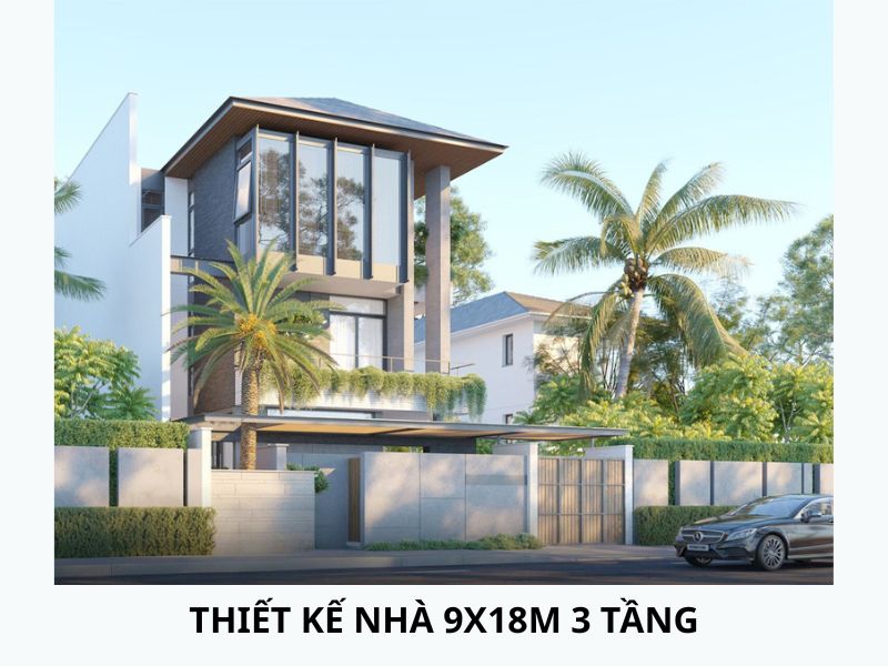 Không gian sống đẳng cấp trong nhà vườn 9x18m hiện đại