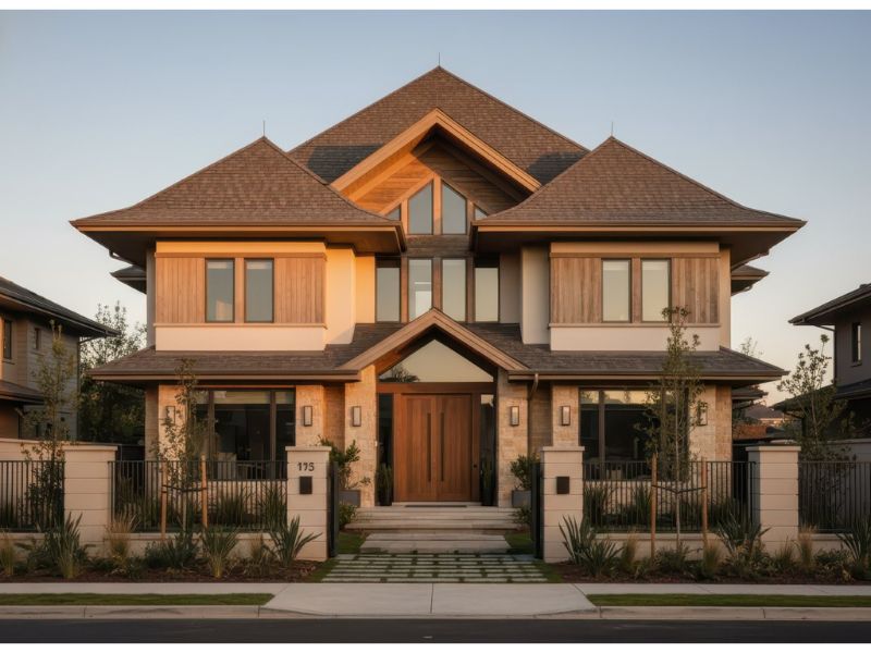 Biệt thự sân vườn rộng 2 tầng mái Nhật đẹp mắt