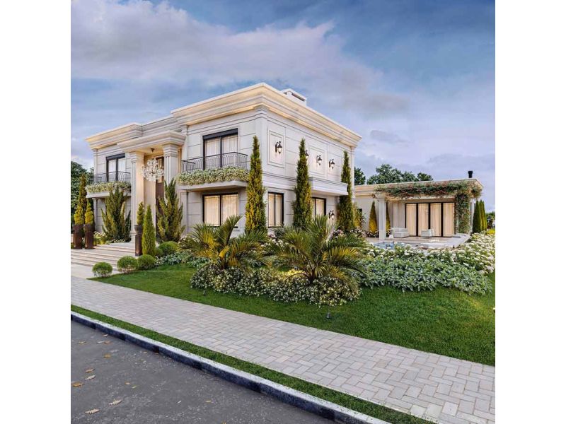 Nhà biệt thự 2 tầng 200m2 có bể bơi mini bên cạnh