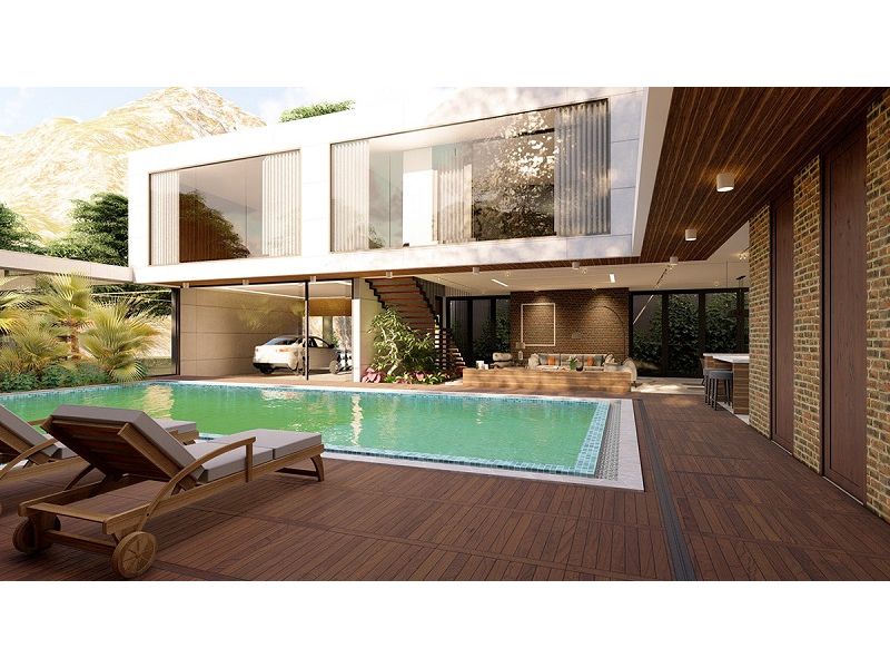 Biệt thự 2 tầng 400m2 có bể bơi mini trong nhà
